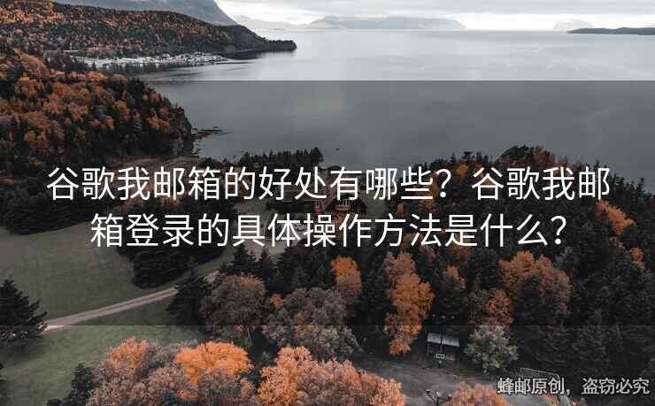 谷歌我邮箱的好处有哪些？谷歌我邮箱登录的具体操作方法是什么？