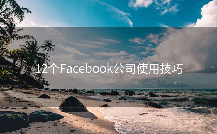 12个Facebook公司使用技巧