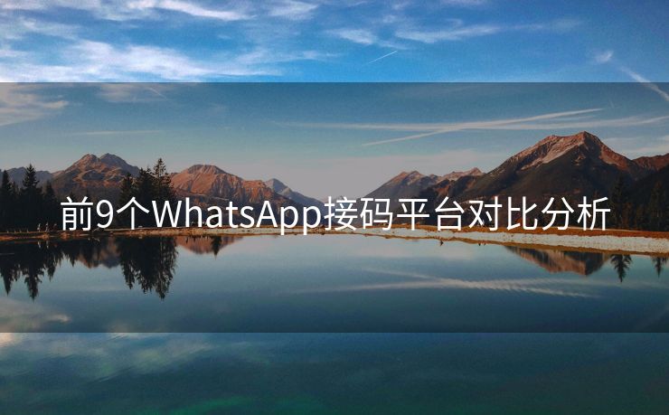 前9个WhatsApp接码平台对比分析