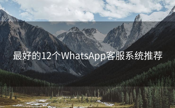 最好的12个WhatsApp客服系统推荐