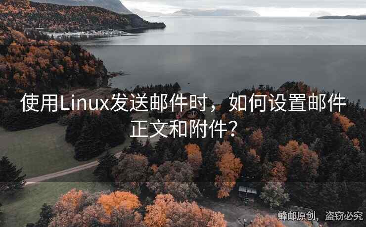 使用Linux发送邮件时，如何设置邮件正文和附件？