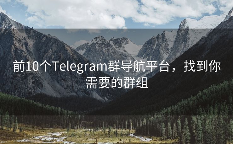 前10个Telegram群导航平台，找到你需要的群组