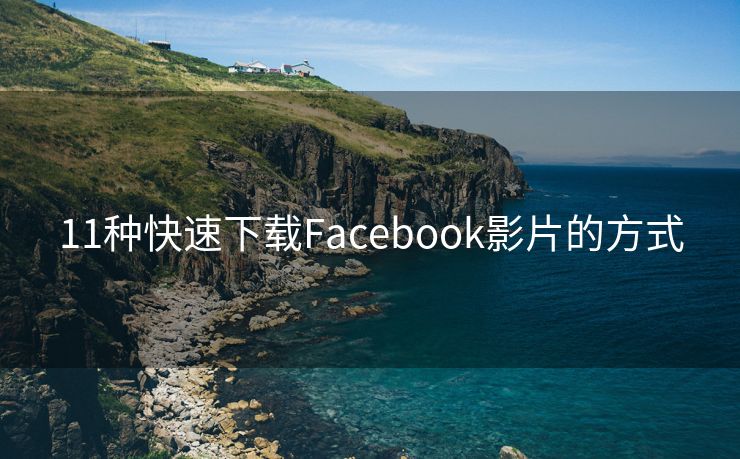 11种快速下载Facebook影片的方式