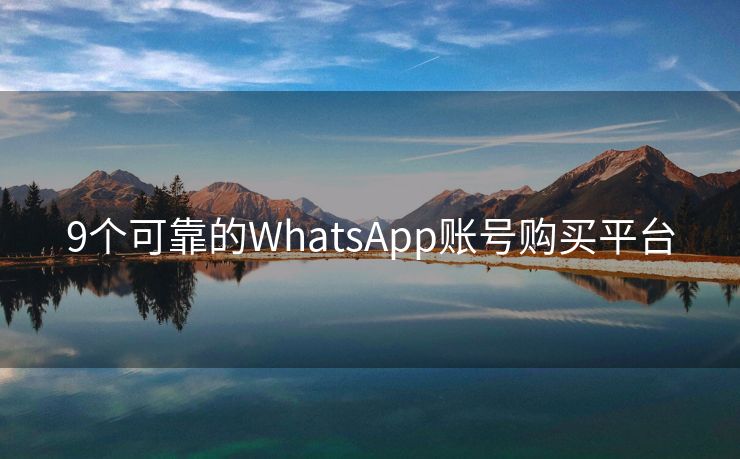 9个可靠的WhatsApp账号购买平台