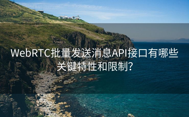 WebRTC批量发送消息API接口有哪些关键特性和限制？